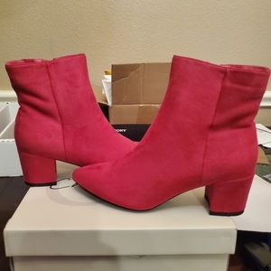 CATO COMFORT SUEDE BOOTIES SIZE 9.5 NEW